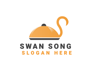 Swan Catering Food Tray logo design