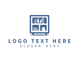Decor - Bookshelf Furniture Design logo design