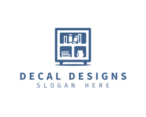 Bookshelf Furniture Design logo design