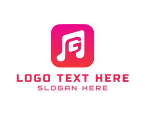 Music Note - Music G App logo design