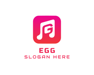 Radio Station - Music G App logo design