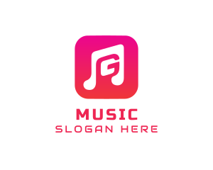 Icon - Music G App logo design