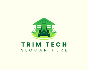 Trimmer - Lawn Mower Maintenance logo design