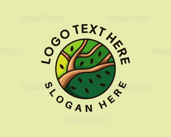 Eco Branch Leaf Logo