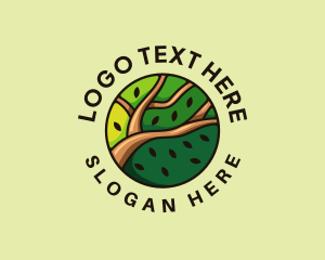 Branch - Eco Branch Leaf logo design