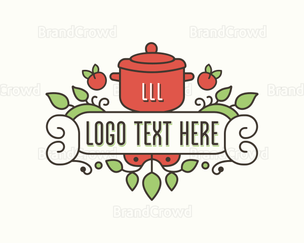 Cuisine Pot Cooking Logo