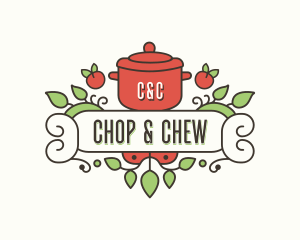 Cuisine Pot Cooking Logo