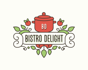 Cuisine Pot Cooking logo design