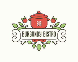 Cuisine Pot Cooking logo design