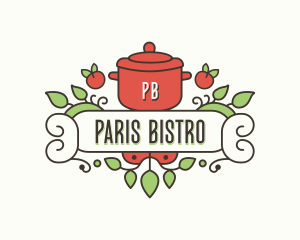 Cuisine Pot Cooking logo design