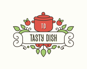 Cuisine Pot Cooking logo design