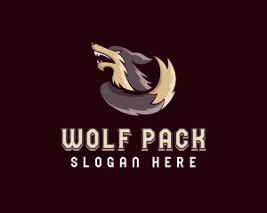 Angry Wild Wolf logo design