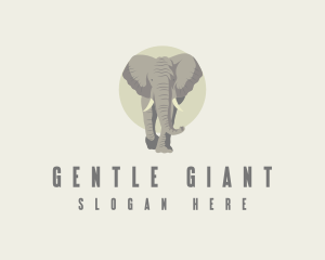 Elephant - Safari Zoo Elephant logo design