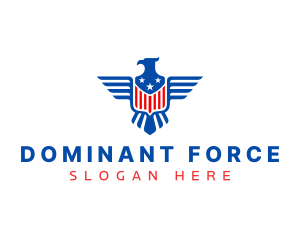 USA Shield Eagle logo design