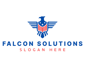 USA Shield Eagle logo design