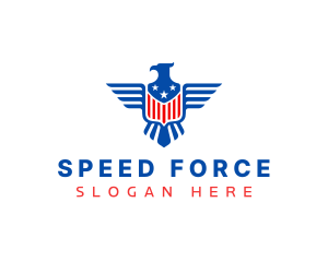 USA Shield Eagle logo design