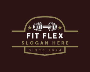 Dumbbell - Dumbbell Gym Training logo design