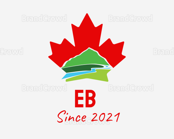 Canada Leaf Mountain Logo