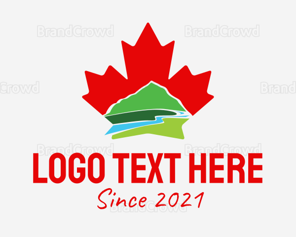 Canada Leaf Mountain Logo