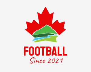 Scene - Canada Leaf Mountain logo design