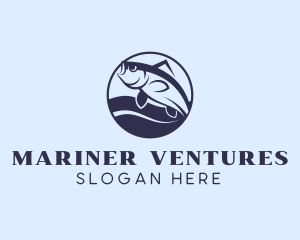 Marine Trout Fishing logo design