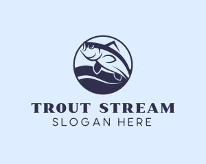 Trout - Marine Trout Fishing logo design