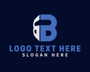 Construction - Perspective Cube Business Letter B logo design