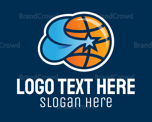 Basketball Star Team Logo