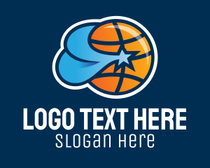 Sports Technology - Basketball Star Team logo design