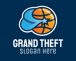 Basketball Star Team  Logo