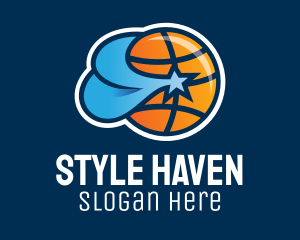 Basketball Star Team  Logo