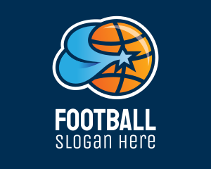 Basketball Star Team  Logo