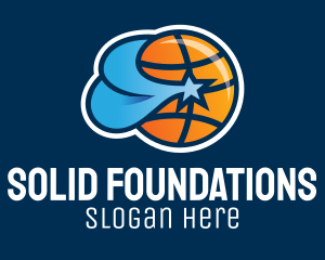 Sports Channel - Basketball Star Team logo design