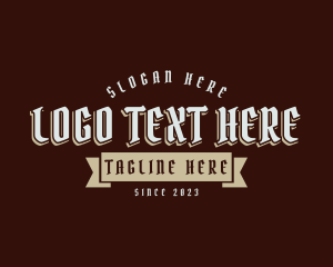 Western - Gothic Whiskey Business logo design