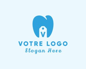 Molar - Dental Clinic Teeth Tag logo design