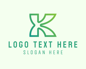 Organic Products - Natural Letter K logo design