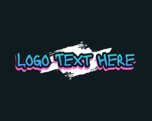Hiphop - Mural Graffiti Wordmark logo design