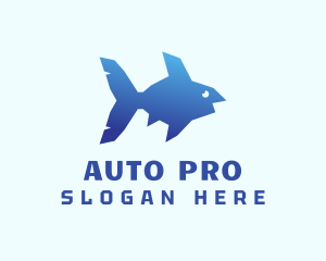 Blue Sea Fish Logo