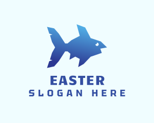 Blue Sea Fish Logo