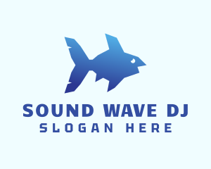 Blue Sea Fish Logo