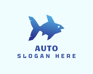 Blue Sea Fish Logo