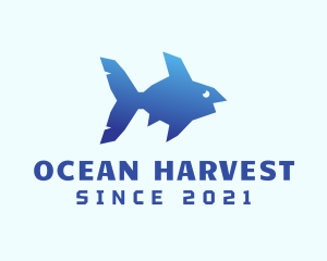 Aquaculture - Blue Sea Fish logo design