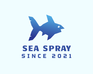 Blue Sea Fish logo design