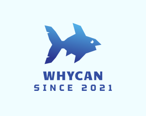 Fisheries - Blue Sea Fish logo design