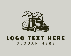 Shipment - Truck Cargo Forwarding logo design