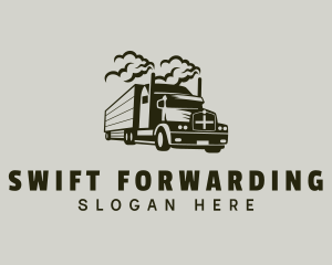 Truck Cargo Forwarding logo design