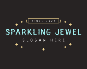 Cute Chalk Sparkles logo design