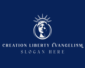 USA Statue of Liberty logo design