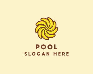 Yellow Banana Sun Logo