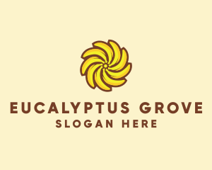 Yellow Banana Sun logo design